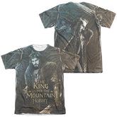 The Hobbit King (Front/Back Print) Men's Regular Fit Poly Cotton Short-Sleeve T-Shirt